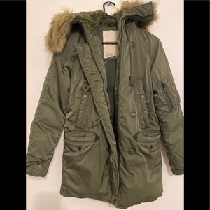 Ralph Lauren Women Military Fur Jacket Parka